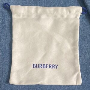 Burberry Cream Drawstring Pouch